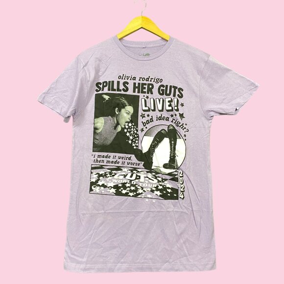 Olivia Rodrigo Spill Her Guts Live World Tour Tee L - Picture 1 of 4